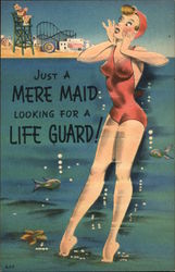 Just a Mere Maid Looking for a Life Guard! Postcard