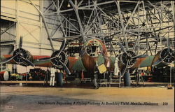 Mechanics Repairing a Flying Fortress at Brookley Field Mobile, AL Postcard Postcard Postcard