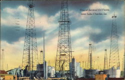 One of Several Oil Fields Lake Charles, LA Postcard Postcard Postcard