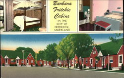 Barbara Fritchie Tourist Cabins Postcard