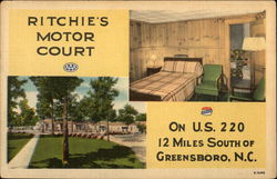 Ritchie's Motor Court Greensboro, NC Postcard Postcard Postcard