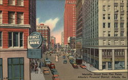 Marietta Street from Five Points Postcard