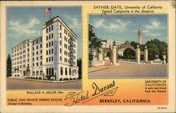 Hotel Durant Berkeley, CA Postcard Postcard Postcard