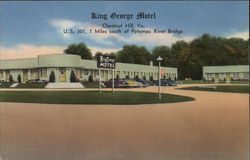 King George Motel Chestnut Hill, VA Postcard Postcard Postcard