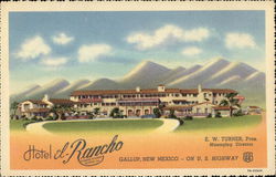 Hotel El Rancho Postcard