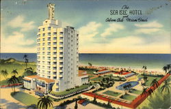 The Sea Isle Hotel and Cabana Club Miami Beach, FL Postcard Postcard Postcard