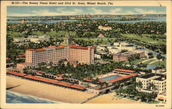 Roney Plaza Hotel and 23rd Street Area Miami Beach, FL Postcard Postcard Postcard