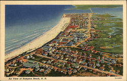 Air View of Hampton Beach New Hampshire Postcard Postcard Postcard