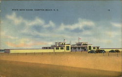 STATE BATH HOUSE Hampton Beach, NH Postcard Postcard Postcard