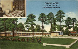 Caroie Motel Savannah, GA Postcard Postcard Postcard