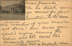 Old Ladies Home Jackson, MS Postcard Postcard Postcard