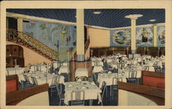 Dining Room of Restaurant Houston, TX Postcard Postcard Postcard