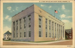 U.S. Post Office and Court House Monroe, LA Postcard Postcard Postcard