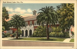 High School, Lake City, Fla. Florida Postcard Postcard Postcard