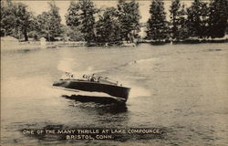 One of the Many Thrills at Lake Compounce Bristol, CT Postcard Postcard Postcard