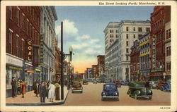 Elm Street Looking North Postcard