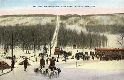 Ski Tow, Rib Mountain State Park Wausau, WI Postcard Postcard Postcard