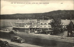 Mt. Washington at Pier Alton Bay, NH Postcard Postcard Postcard