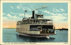 Governor Carr, the Newport-Jamestown R.I. Ferry Boat Ferries Postcard Postcard Postcard