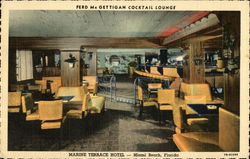 Marine Terrace Hotel - Fred McGettigan Cocktail Lounge Miami Beach, FL Postcard Postcard Postcard