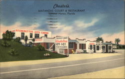 Chester's Matanzas Court and Restaurant Postcard