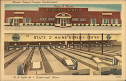 State O' Maine Bowling Center Scarborough, ME Postcard Postcard Postcard