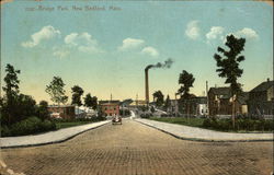 Looking Up Street, Bridge Park New Bedford, MA Postcard Postcard Postcard