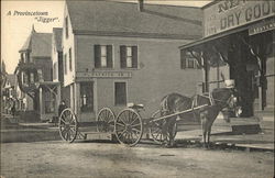 Horse and "Jigger" Provincetown, MA Postcard Postcard Postcard