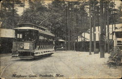 Tram at Mayflower Grove Pembroke, MA Postcard Postcard Postcard