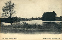 Bonney's Pond Plympton, MA Postcard Postcard Postcard