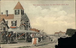 Main Street Looking North, The Bluff Brant Rock, MA Postcard Postcard Postcard