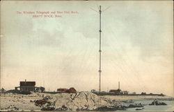 The Wireless Telegraph and Blue Fish Rock Postcard