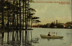 Abington Pond and Mills Postcard