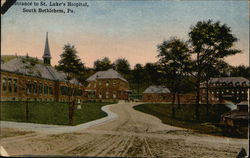 Entrance to St. Luke's Hospital South Bethlehem, PA Postcard Postcard Postcard