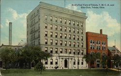 Bird's Eye View of Y.M.C.A. and Elks Club Toledo, OH Postcard Postcard Postcard