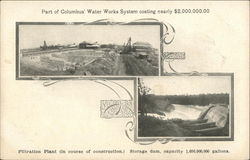 Part of Columbus' Water Works System Ohio Postcard Postcard Postcard