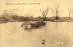 Scene in Long View Park Postcard