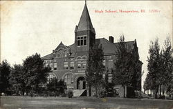 High School Hoopeston, IL Postcard Postcard Postcard