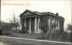 Public Library Hoopeston, IL Postcard Postcard Postcard