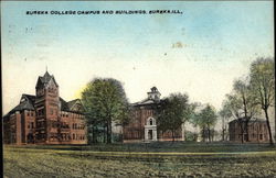 Eureka College Campus and Buildings Illinois Postcard Postcard Postcard