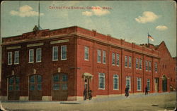 Central Fire Station Chelsea, MA Postcard Postcard Postcard