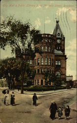 City Hall and Public Library Brockton, MA Postcard Postcard Postcard