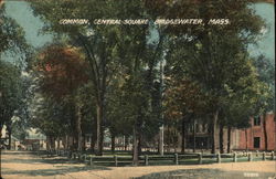 Common, Central Square Bridgewater, MA Postcard Postcard Postcard