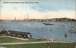 Harbor from Crocker Park Marblehead, MA Postcard Postcard Postcard