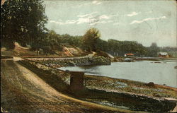 Driveway at Peache's Point Marblehead, MA Postcard Postcard Postcard