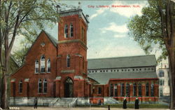 City Library Manchester, NH Postcard Postcard Postcard