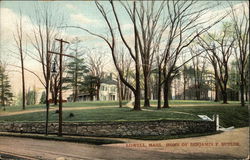 Home of Benjamin F. Butler Lowell, MA Postcard Postcard Postcard