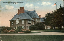 Lawrence High School - North Front Falmouth, MA Postcard Postcard Postcard