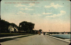 Boulevard from Lynn to Swampscott Massachusetts Postcard Postcard Postcard