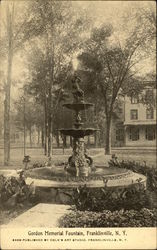 Garden Memorial Fountain Postcard